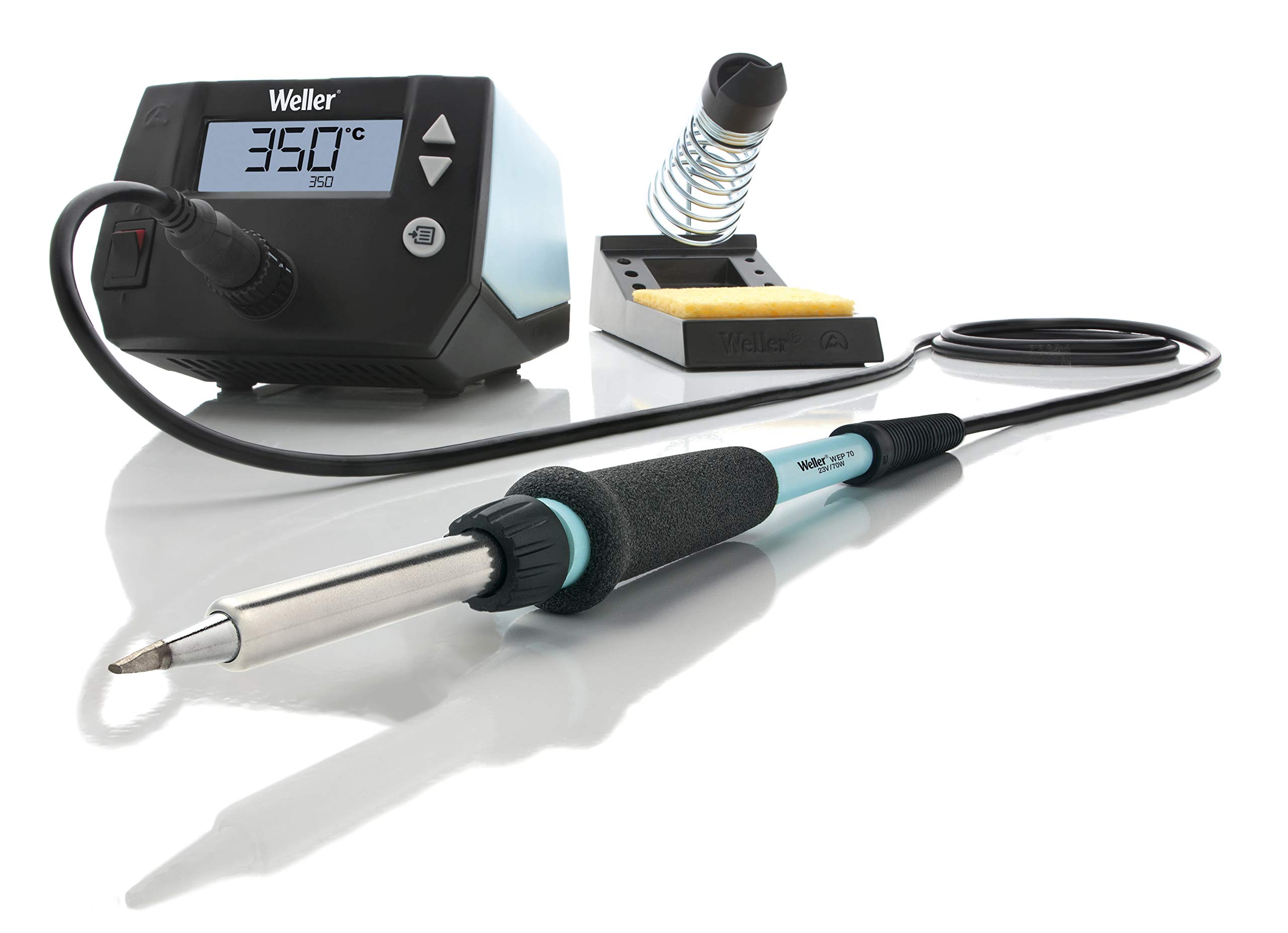 خرید از آمازون - Weller WE 1010 (T0053298699) ایستگاه لحیم کاری دیجیتال 1 کاناله 70 وات/230 ولت، محدوده دمایی 100 درجه سانتی گراد - 450 درجه سانتی گراد آبی