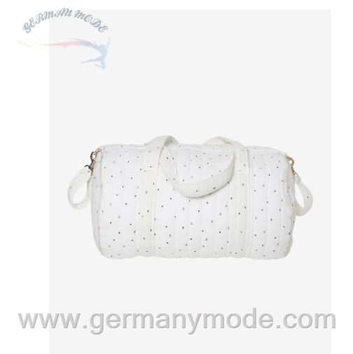 ساک نوزاد ورت فرانسه Vertbaudet Wickeltasche Baby Roll aus Musselin - wollweiß bedruckt