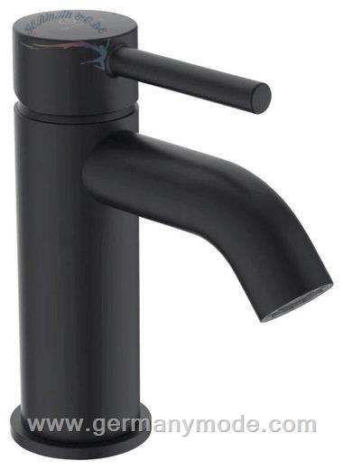 شیر مخلوط روشویی پایه کوتاه ایدیل استاندارد Ideal Standard Ceraline Push open 100mm silk black BC822XG