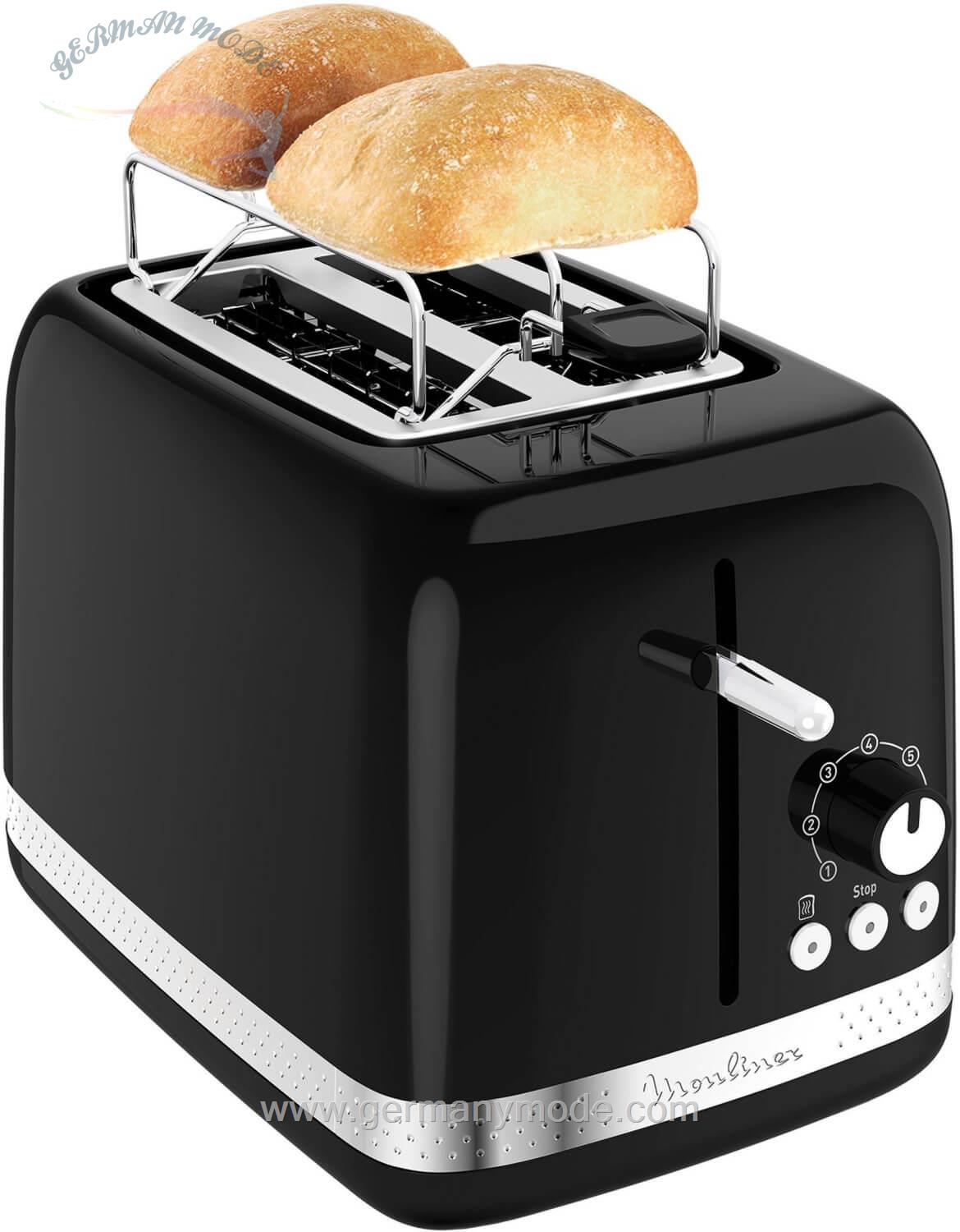توستر مولینکس فرانسه (Moulinex 2S Soleil schwarz (LT301816