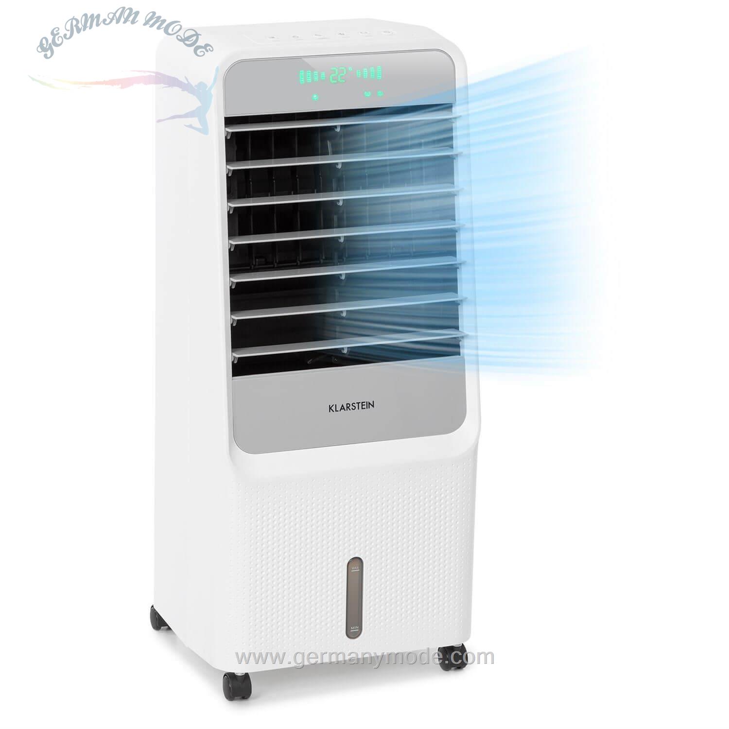 کولر آبی فن رطوبت ساز ایستاده با قابلیت کنترل از راه دور کلارشتاین آلمان Klarstein Ventilatorkombigerät Townhouse 3-in-1 Luftkühler-Weiß