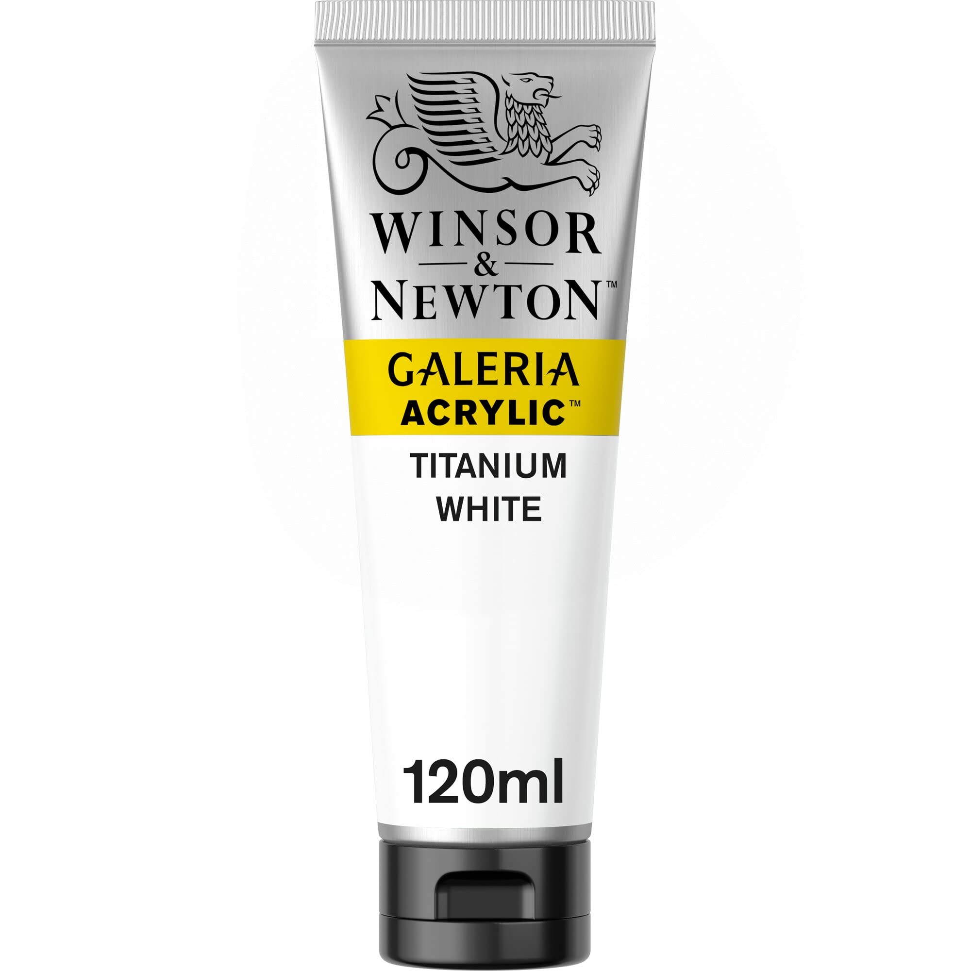 خرید از آمازون - رنگ اکریلیک Winsor & Newton 2131644 Galeria، رنگدانه بالا، نور سریع، قوام کره ای، لوله 120 میلی لیتری - تیتانیوم سفید تیتانیوم سفید 120 میلی لیتر (بسته 1 عددی) رنگ اکریلیک - لوله 120 میلی لیتری