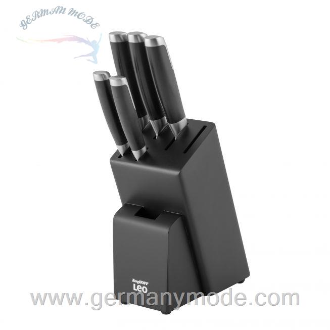 ست چاقو آشپزخانه 6 پارچه برگهف بلژیک Berghoff 6-tieliger messerblock Graphite - Leo