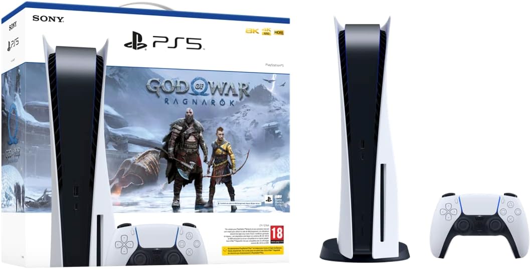 کنسول بازی پلی استیشن Sony 5 White Standard Edition God of War Ragnarok