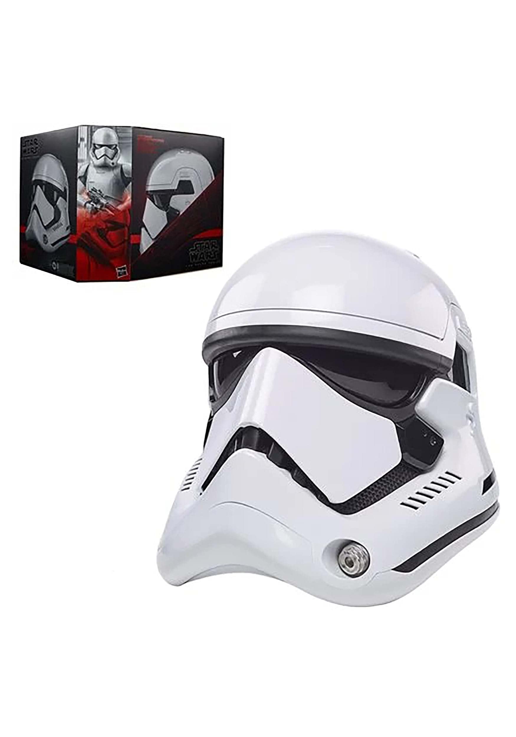 خرید از آمازون - Star Wars Hasbro F0012 The Black Series Stormtrooper of the First Order Electronic Premium Helmet, Role Play Item Last Jedi 29.8 x 35.6 x 30.5 سانتی متر