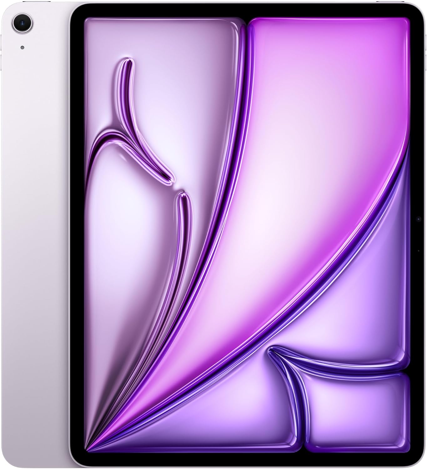 تبلت آیپد اپل اورجینال 13 اینچی iPad Air (M2): صفحه نمایش مایع شبکیه چشم، 1 ترابایت، دوربین جلوی افقی 12 مگاپیکسلی/دوربین عقب 12 مگاپیکسلی، Wi-Fi 6E، تاچ آیدی، باتری تمام روز - بنفش بنفش 1 ترابایت Wi-Fi
