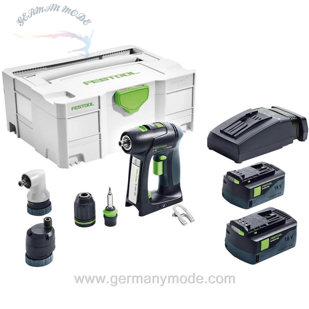 پیچ گوشتی شارژی فستول آلمان Festool C18 Li 5-2-Set- 575672