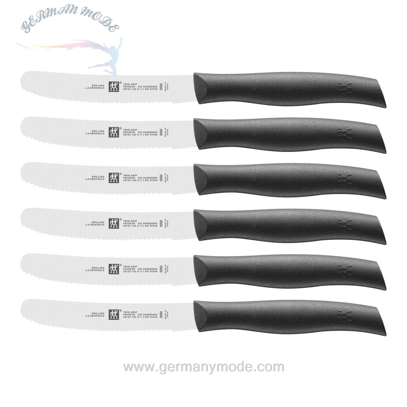 ست چاقو صبحانه ۶ عددی زولینگ آلمان ZWILLING TWIN GRIP FRÜHSTÜCKSMESSERSET 6-TLG