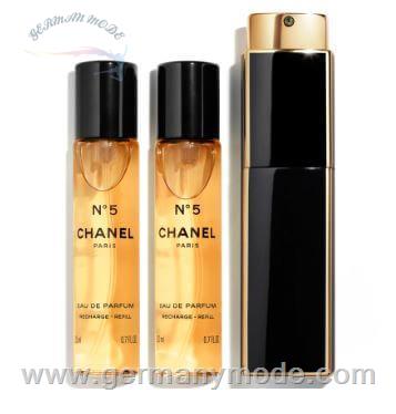 ست عطر ادو پرفیوم زنانه 3 تایی 20 میل N05 شنل فرانسه CHANEL N05 EAU DE PERFUME SPRAY 3 20ml