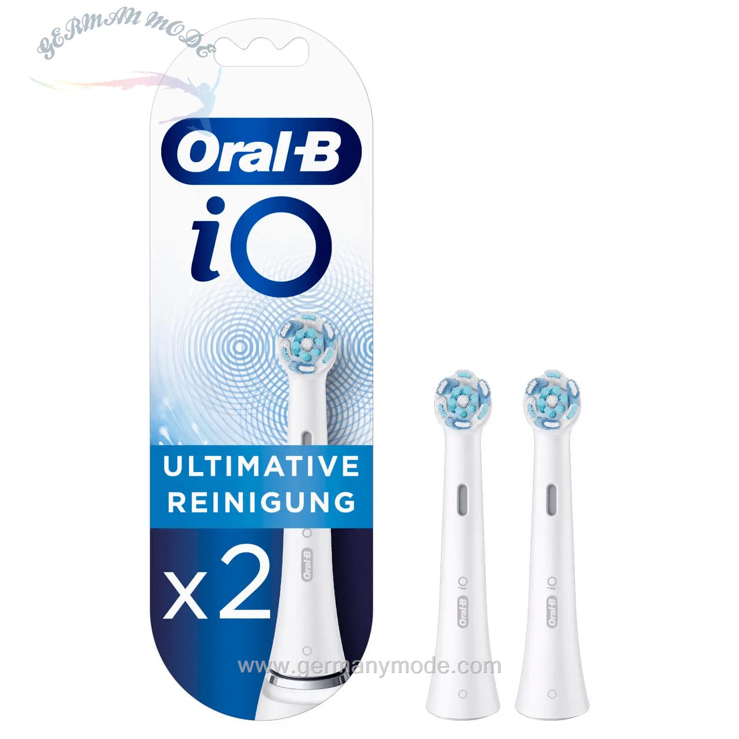 سری مسواک برقی اورال بی آمریکا Oral-B iO Aufsteckbürsten Ultimative Reinigung, weiß, 2 Stück