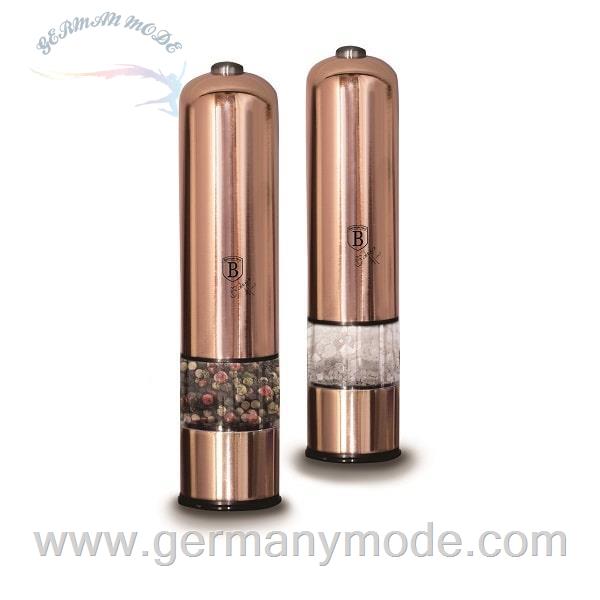 ست آسیاب نمک و فلفل برقی برلینگر هاوس مجارستان Berlinger Haus Salt / Pepper Mill Set BH/1905 Rose Gold Collection