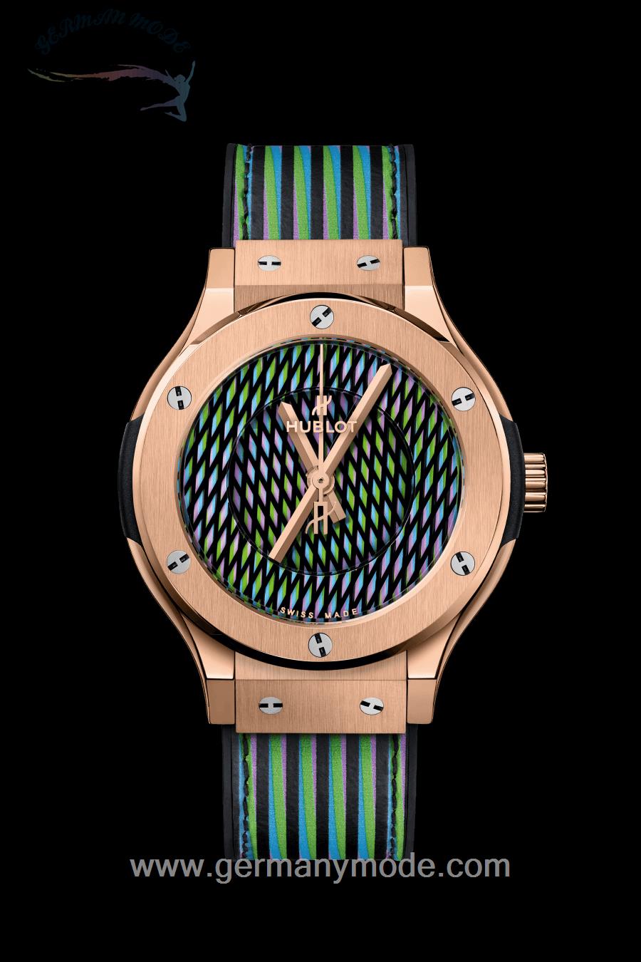 ساعت مچی مردانه هابلوت سوئیس HUBLOT CRUZ DIEZ KING GOLD38MM
