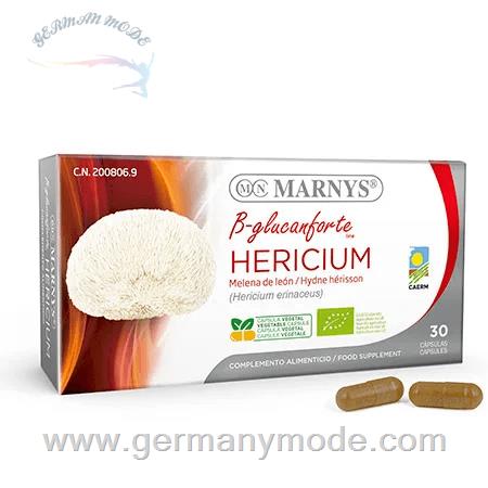 مکمل عصاره قارچ هریسیوم بهبود دهنده سلامت روحی و معده مارنیس اسپانیا MARNYS Organic Hericium B glucanforte line