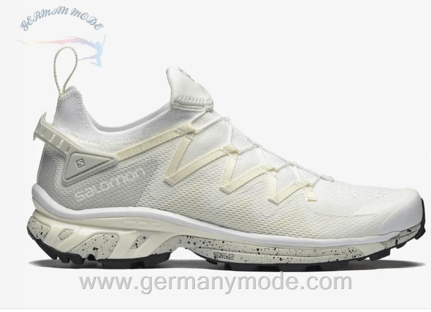 کتانی اسپرت مردانه زنانه سالامون فرانسه SALOMON XT-RUSH Sportliche Schuhe Unisex White / Lunar Rock / Vanilla Ice