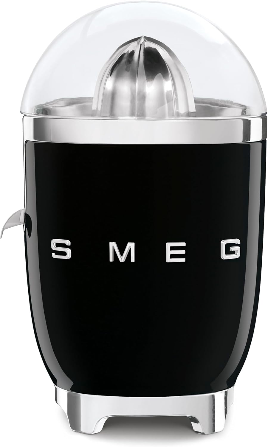 آب مرکبات گیری اسمگ ایتالیا SMEG CJF11BLEU پایه‌های ضد لغزش، غربال فیلتر و مخروط فشاری از جنس استیل ضد زنگ، 70 وات، مشکی