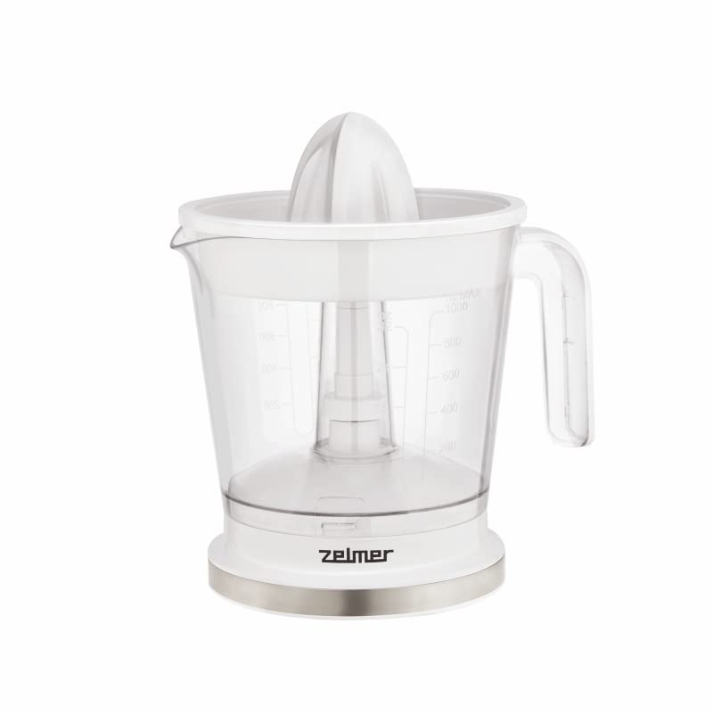 آب مرکبات گیری زلمر لهستان Zelmer ZJE2800، 40 وات، ظرفیت 1 لیتر، کنترل غلظت آبمیوه، سفید