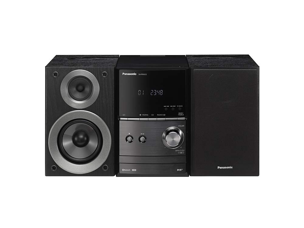 خرید از آمازون - Panasonic SC-PM602 Wireless Traditional Hi-Fi Micro System, with CD player and DAB tuner, Black Single