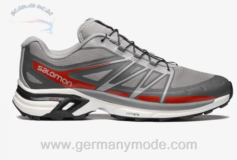 کتانی اسپرت مردانه زنانه سالامون فرانسه SALOMON XT-WINGS 2 Sportliche Schuhe Unisex Gull / Magnet / Cherry Tomato