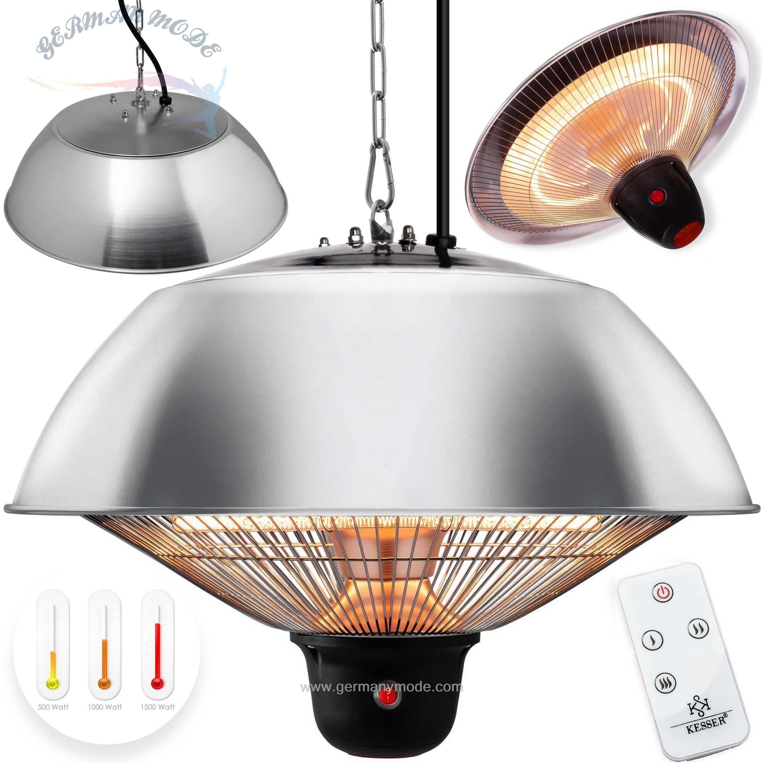 بخاری برقی مادون قرمز سقفی کسر KESSER Heizstrahler- 1500 W/ Deckenheizstrahler Heizpilz