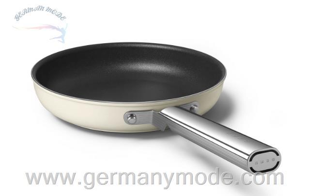 ماهیتابه 24 سانت اسمگ ایتالیا Smeg CKFF2401 Bratpfanne 24 cm im 50er Jahre Design CKFF2401CRM