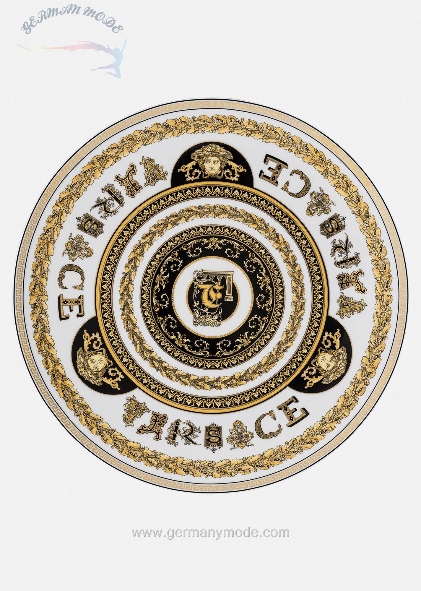 بشقاب دکوری ورساچه ایتالیا VERSACE VIRTUS ALPHABET PLATZTELLER F 33 CM