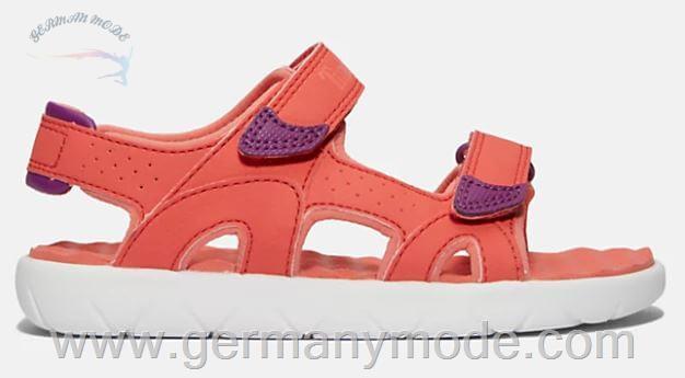 صندل نوجوان تیمبرلند آمریکا TIMBERLAND PERKINS ROW SANDALE MIT DOPPELRIEMEN FÜR KINDER IN PINK