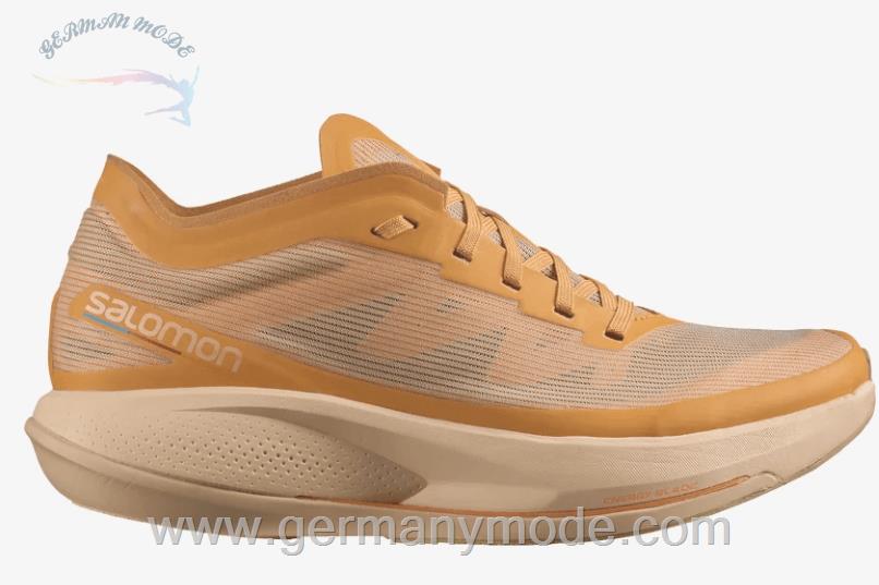 کتانی ورزشی زنانه سالامون فرانسه SALOMON PHANTASM Laufschuhe Damen Blazing Orange Almond Cream Leek Green