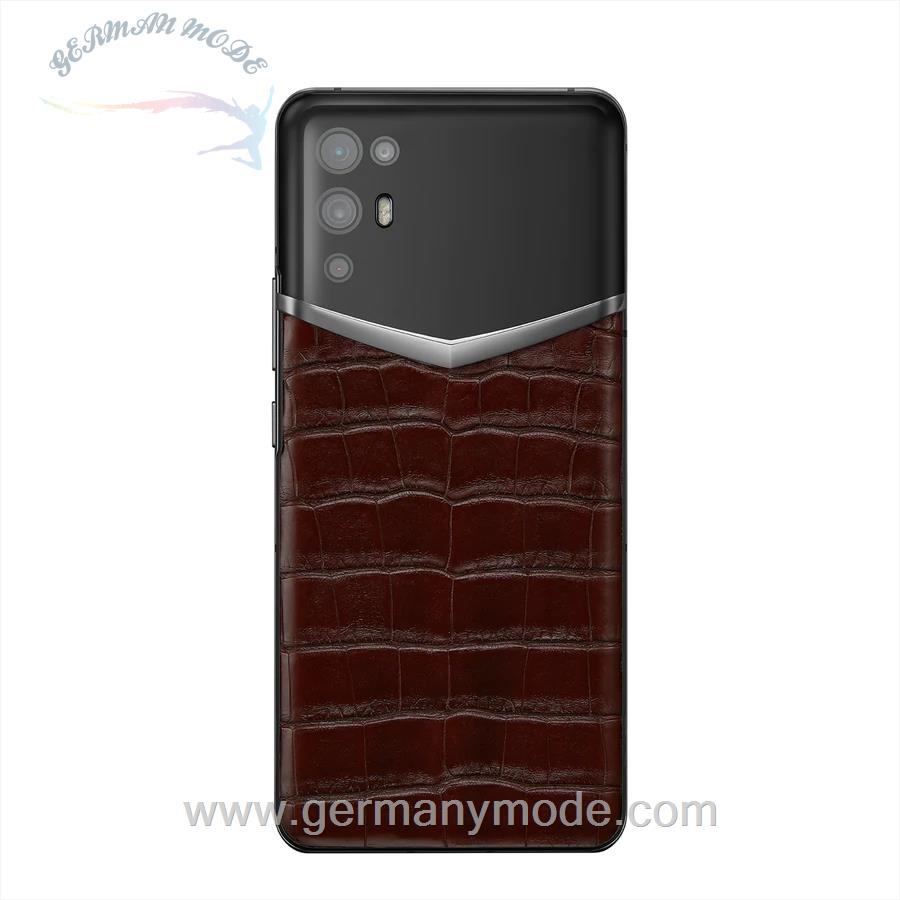 گوشی موبایل آی ورتو انگستان IVERTU Alligator Leather Amber Brown