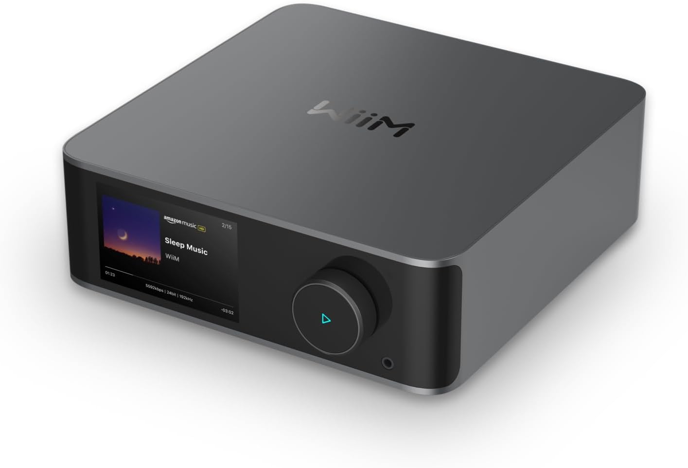 پخش کننده موسیقی Ultra WiiM و پیش تقویت کننده دیجیتال | صفحه نمایش لمسی 3.5 اینچی، سازگار با Chromecast و Alexa، پخش جریانی از Spotify، Amazon Music، Tidal | HDMI ARC، ورودی صدا و هدفون | Space Grey