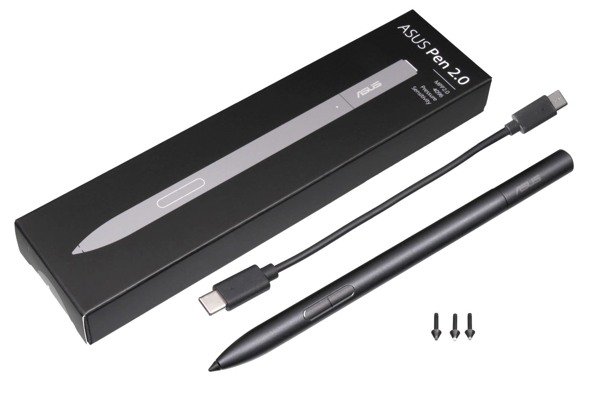 خرید از آمازون - قلم ASUS 2.0 SA203H - قلم فعال - 2 دکمه، زنبوک مشکی