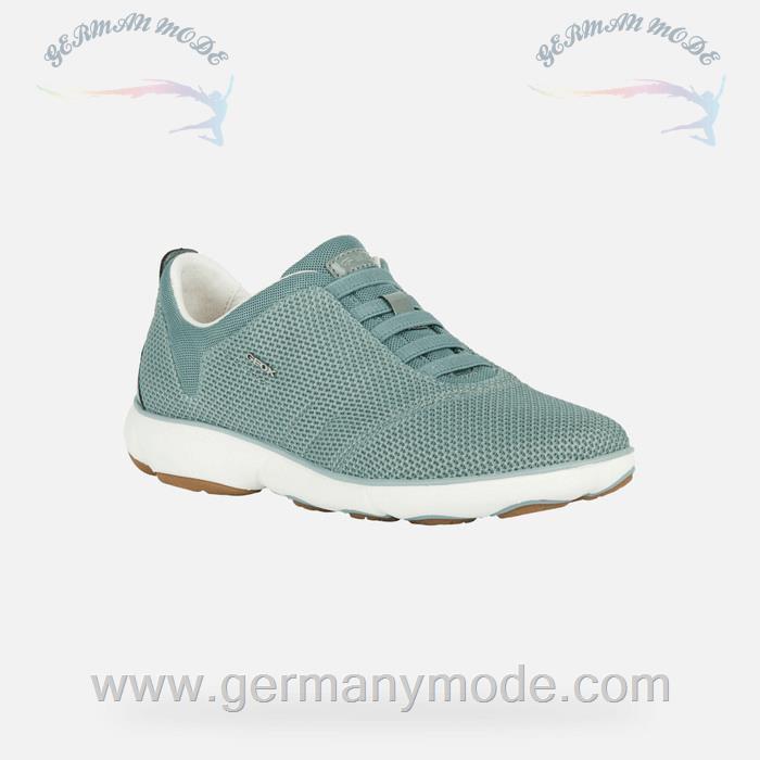 کتانی ورزشی زنانه جی اوکس ایتالیا GEOX NIEDRIGE SNEAKERS Nebula Dame Hellgrün