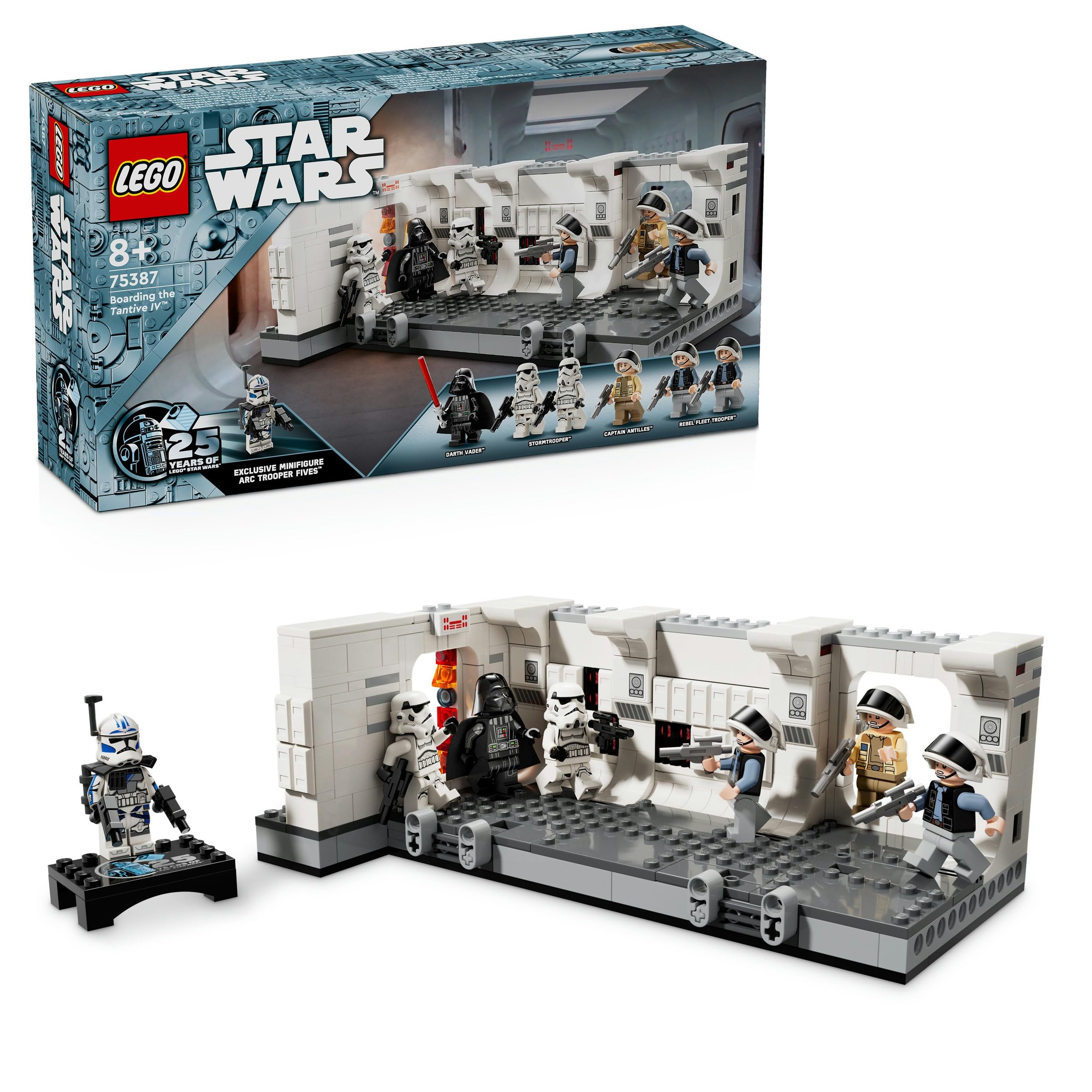 خرید از آمازون - LEGO Star Wars Boarding the Tantive IV، ساخت اسباب بازی برای فیلم A New Hope، مجموعه بازی فانتزی برای جمع آوری کودکان، ایده هدیه برای پسران و دختران 8 سال به بالا و برای کلکسیونرها 75387