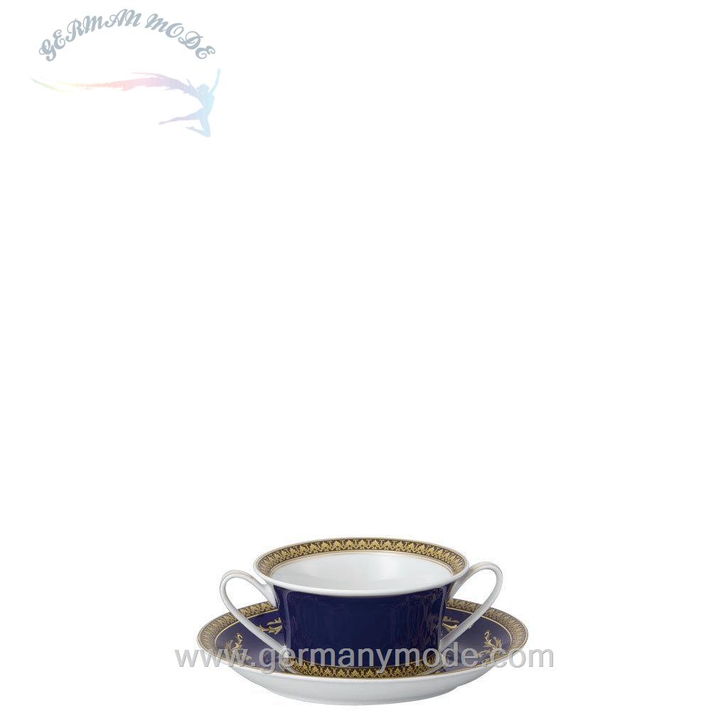 سوپ خوری روزنتال آلمان Rosenthal meets Versace Tasse Ikarus Medusa blue Suppentasse 2 tlg Porzellan