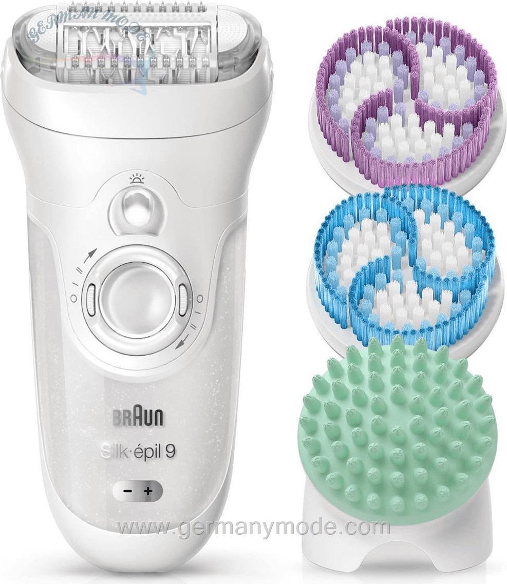 اپیلاتور مرطوب خشک برس لایه بردار براون آلمان Braun Silk épil 9 SkinSpa 9 969v