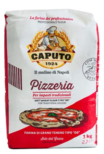 خرید از آمازون - آرد ایتالیایی Mulino Caputo با کیفیت عالی “Pizzeria” نوع “00” بسته 5 x 1 kg 1 kg (بسته 5 عددی)