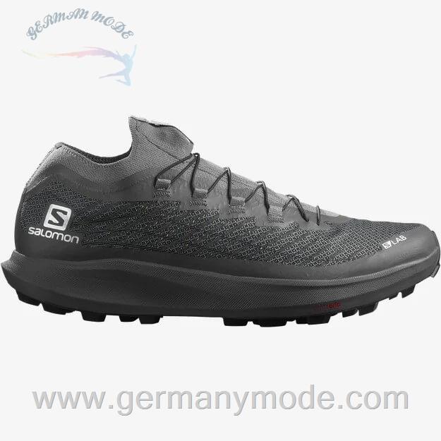 کتانی تریل رانینگ دو کوهستان زنانه مردانه سالامون فرانسه SALOMON S LAB PULSAR SOFT GROUND Trailrunning Schuhe Unisex Quiet Shade Magnet Black
