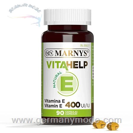 کپسول مکمل غذایی ویتامین E محافظ رادیکالهای آزاد مارنیس اسپانیا MARNYS Vitamin E 400 IU VITAHELP Line MN809