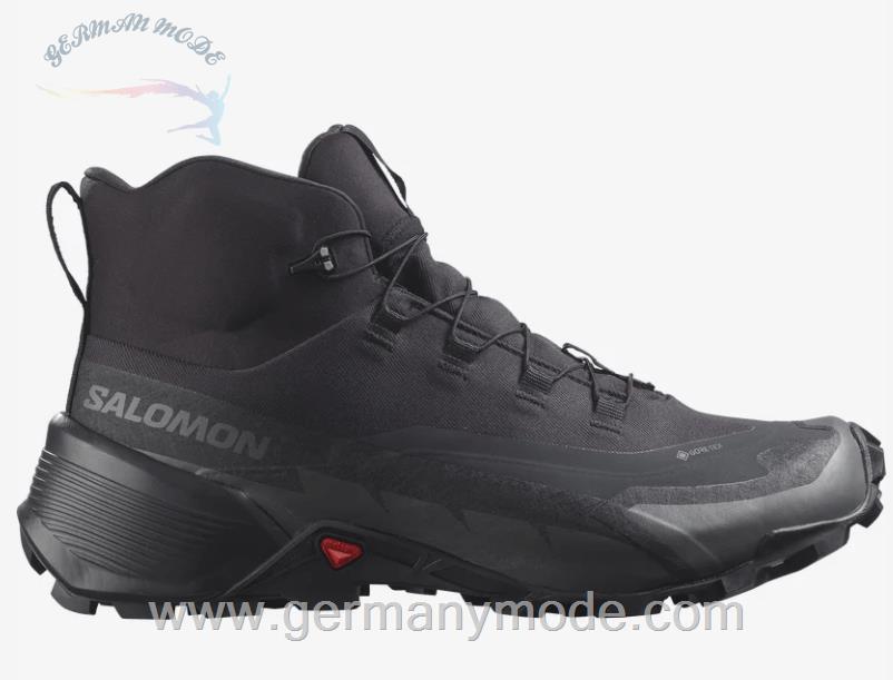 کتانی پیاده روی مردانه سالامون فرانسه SALOMON CROSS HIKE 2 MID GORE-TEX Hikingschuhe Herren Black / Black / Magnet