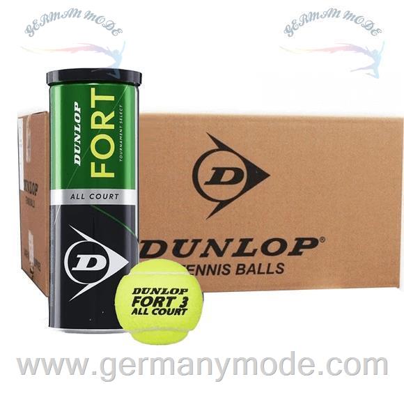 توپ تنیس 24*3 عددی دانلوپ انگلستان DUNLOP FORT ALL COURT TS LOGO BALL 24X3 ST