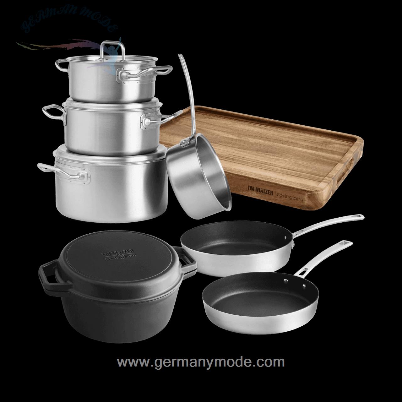 سرویس قابلمه و ماهیتابه 8 پارچه اسپرینگلن آلمان SpringlaneTims Küchen-Profiset 8-tlg