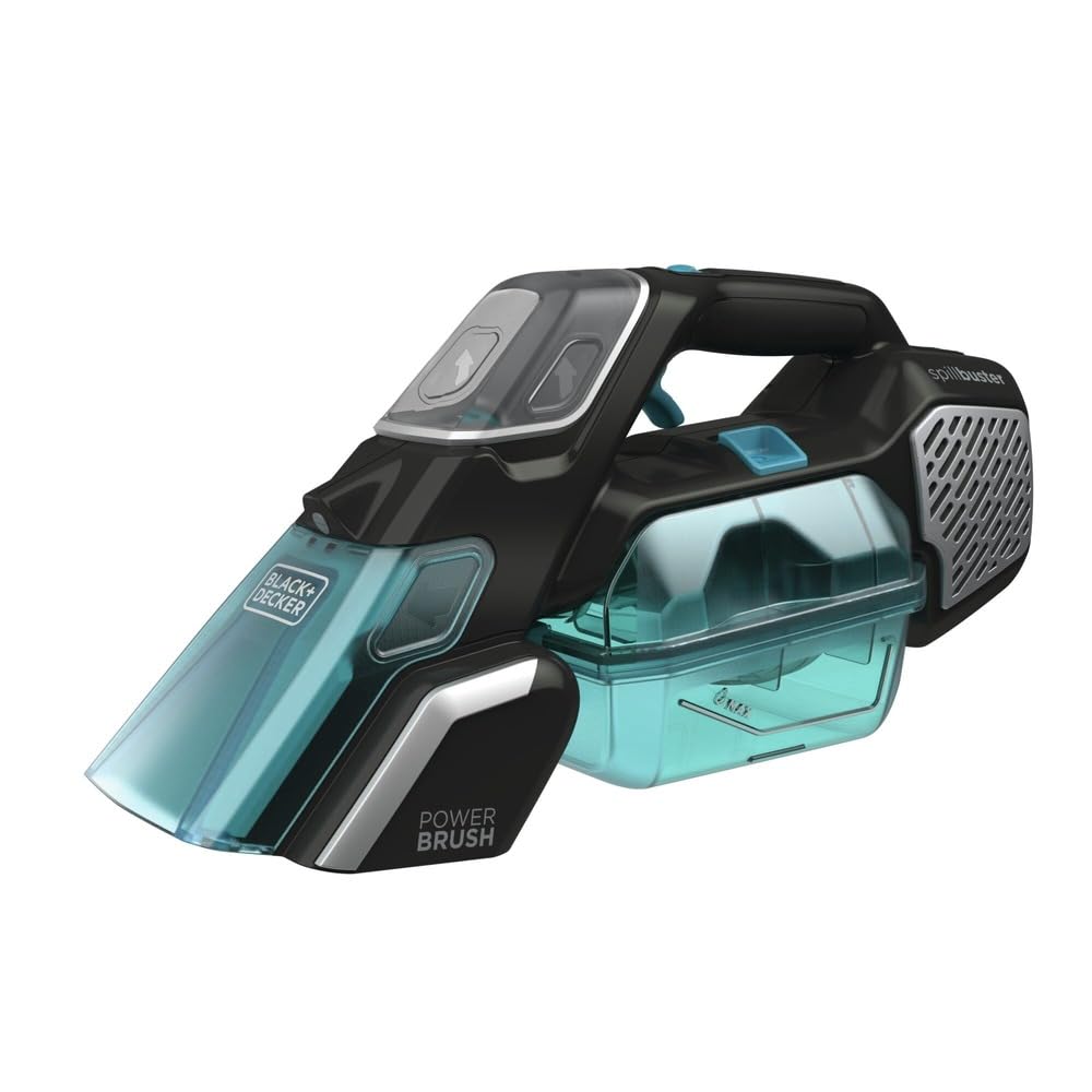 جارو شارژی بلک اند دکر آمریکا BLACK+DECKER BHSB320JP، فرش شوی دستی، مخلوط، آبی