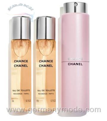 ست عطر ادو تویلت زنانه 3 تایی 20 میل چنس شنل فرانسه CHANEL CHANCE EAU DE TOILET SPRAY 3 20ml