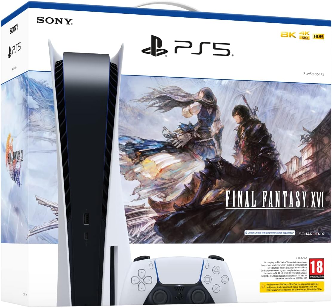 کنسول بازی پلی استیشن Sony 5 White Standard Edition Final Fantasy XVI