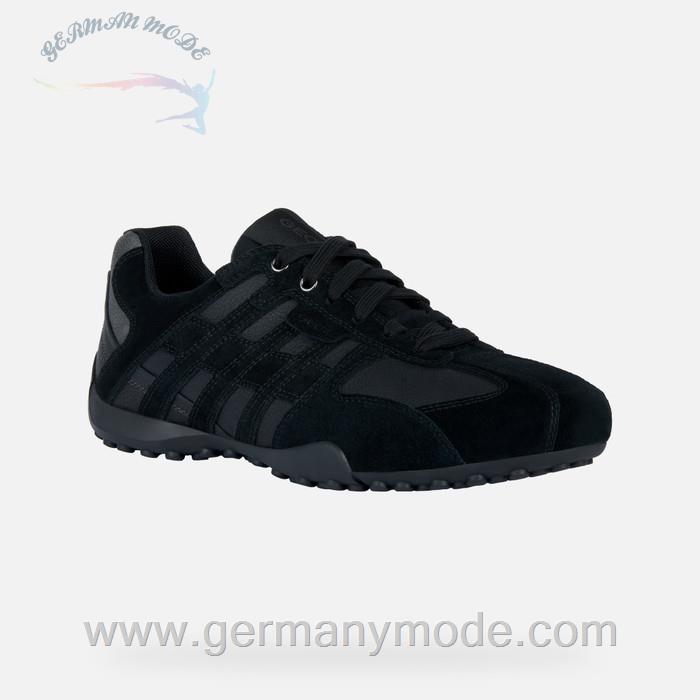 کتانی مردانه جی اوکس ایتالیا GEOX NIEDRIGE SNEAKERS Snake Herr Schwarz/Anthrazit