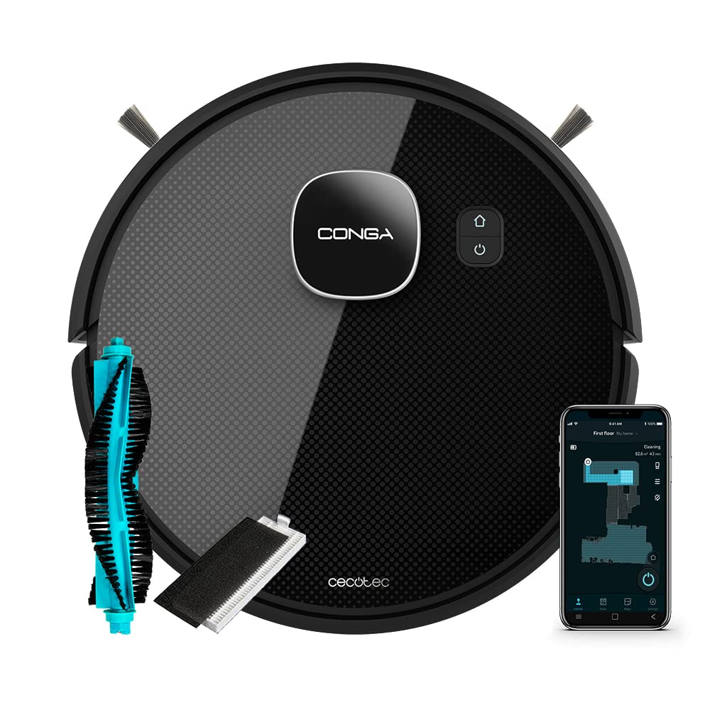 جارو رباتیک سکوتک اسپانیا Cecotec Conga Eternal MAX Ultimate پاسکال3000، 110 دقیقه زمان کارکرد، 3 سطح قدرت و سطح پرکنندگی
