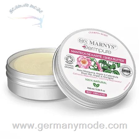 شی باتر کره شی و گل سرخ محافظ پوست مو مارنیس اسپانیا MARNYS Organic Shea butter with Rosehip, Argan and Marigold