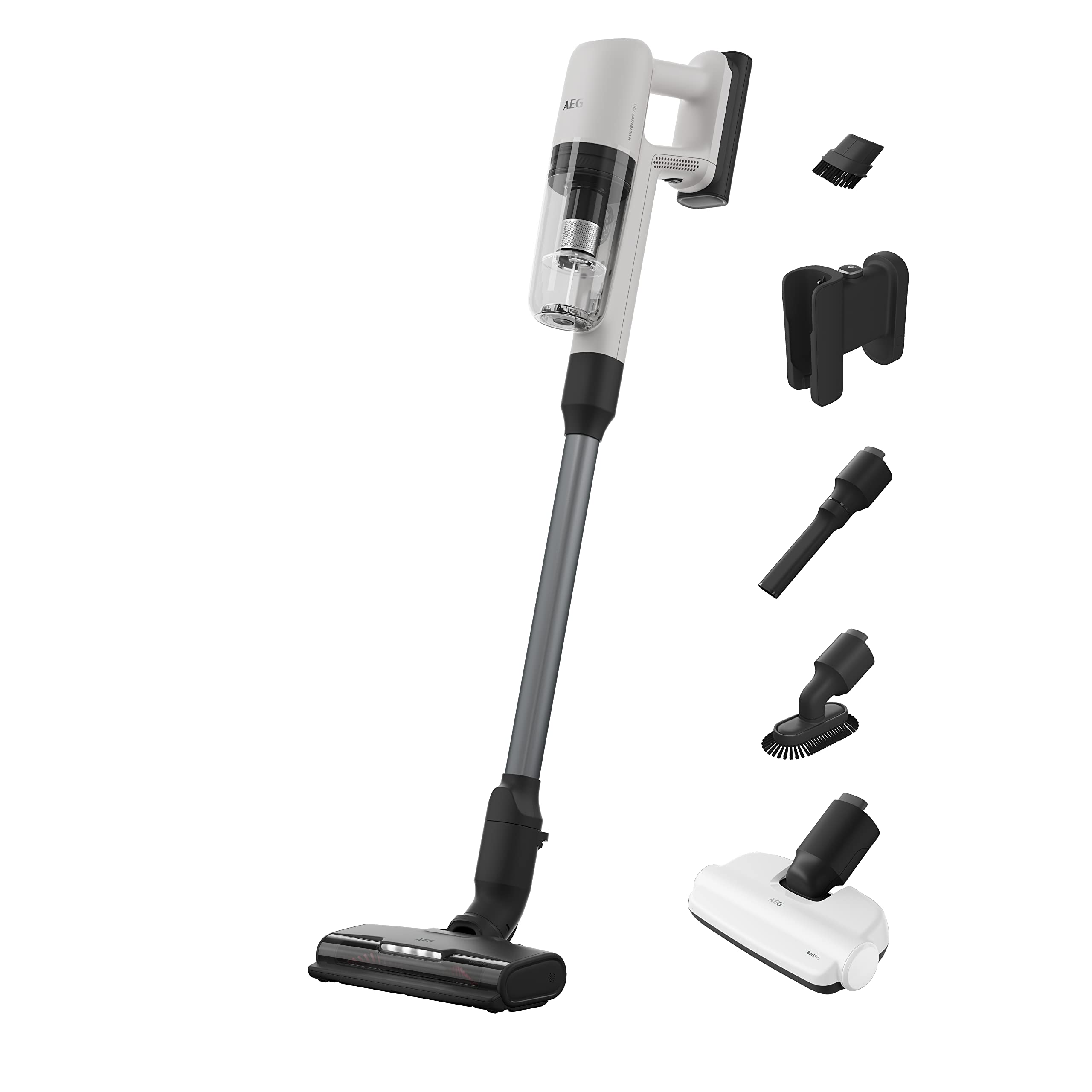 جاروبرقی بی‌سیم AEG HYGIENIC 7000، فوق‌العاده قدرتمند، بسیار سبک ۲.۲ کیلوگرم، ضد حساسیت، تا ۴۰ دقیقه زمان کارکرد، ۱۲۰ متر مربع، فیلتراسیون ۵ مرحله‌ای، تمام طبقات، اتوماتیک، شامل لوازم جانبی، AP71HB14SH 2023 AP71HB14SH