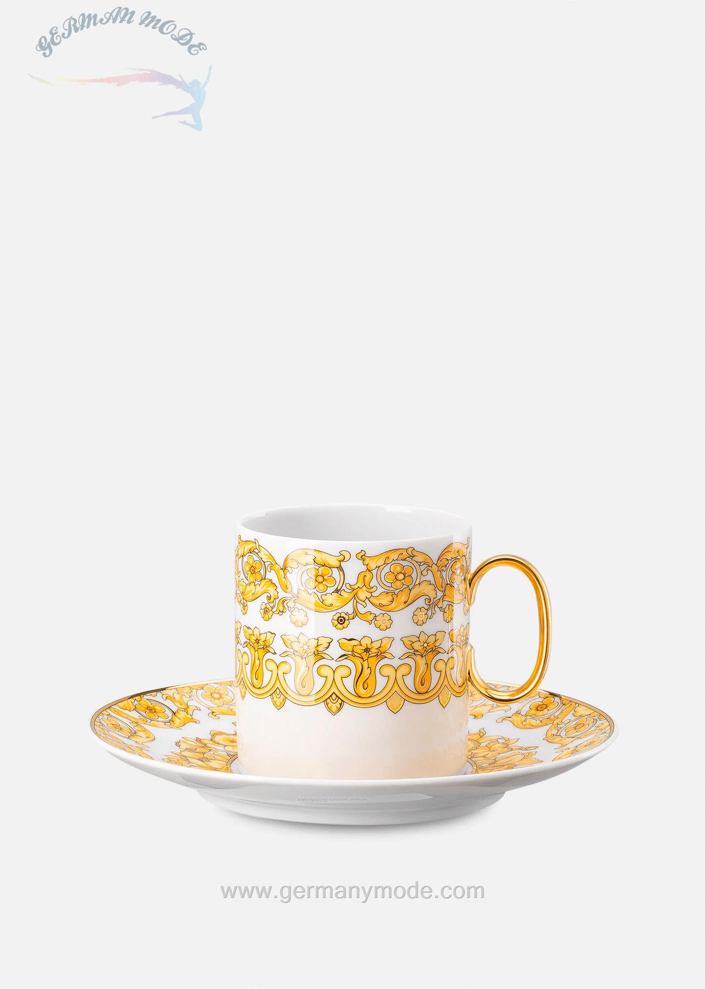 فنجان نعلبکی اسپرسو ورساچه ایتالیا VERSACE MEDUSA RHAPSODY KAFFEETASSE MIT UNTERTASSE