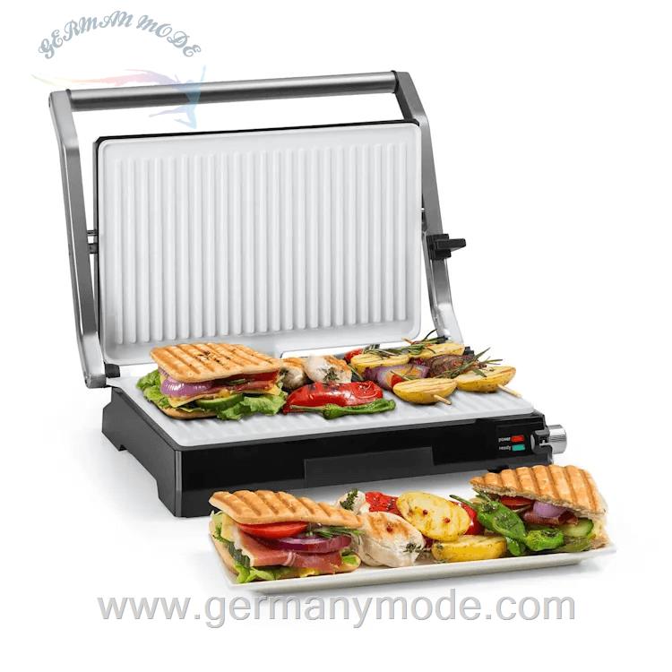 گریل تماسی برقی کلارشتاین آلمان Klarstein Buffalo Kontaktgrill Paninimaker Kontaktgrill weiß