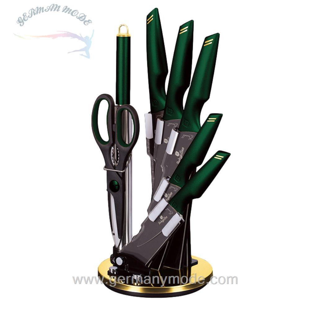 ست چاقو آشپزخانه 8 پارچه برلینگر هاوس مجارستان BERLINGER HAUS 8-PIECE KNIFE SET BH-2690 EMERALD COLLECTION